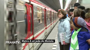 Metro A už jede do Motola