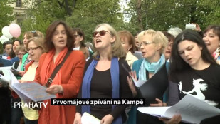 Prvomájové zpívání na Kampě