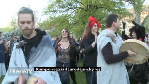 Kampu rozzářil čarodějnický rej