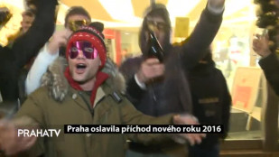 Praha oslavila příchod nového roku 2016