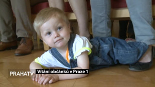 Vítání občánků v Praze 1