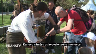 Karlovo náměstí oslavovalo svého jmenovce