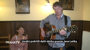 Umělci pokřtili další sbírku poezie Jana Laňky