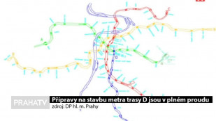 Přípravy na stavbu trasy D  metra jsou v plném proudu