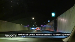 TSK čistí Strahovský tunel