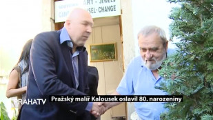 Pražský malíř Josef Kalousek oslavil 80. narozeniny