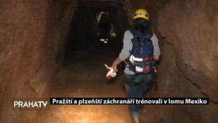 Pražští a plzeňští záchranáři trénovali v lomu Mexiko
