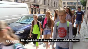 Ukrajinské děti s kořeny v Česku navštívily Prahu
