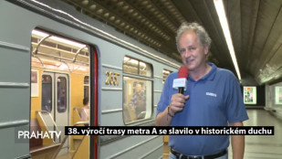 38. výročí trasy metra A se slavilo v historickém duchu