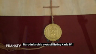 Národní archiv vystavil listiny Karla IV.