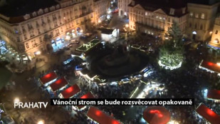 Vánoční strom se bude rozsvěcovat opakovaně 