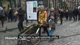 Na Národní se opět rozhořely svíčky