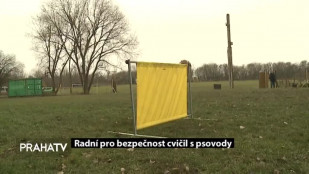 Radní pro bezpečnost cvičil s psovody