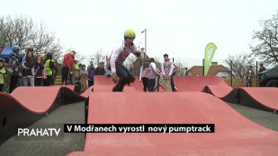 V Modřanech vyrostl nový pumptrack