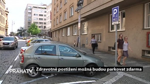 Parkování pro zdravotně postižené budou možná zdarma