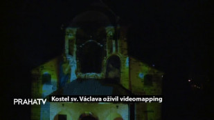 Kostel sv. Václava oživil videomapping