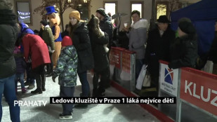 Ledové kluziště v Praze 1 láká nejvíce děti
