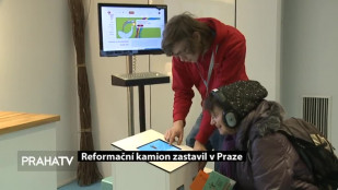 ​Reformační kamion zastavil v Praze