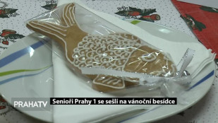 Senioři Prahy 1 se sešli na vánoční besídce