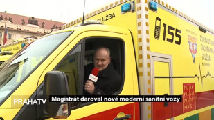 Magistrát daroval nové moderní sanitní vozy 