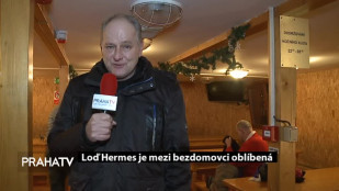 Loď Hermes je mezi bezdomovci oblíbená