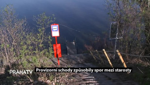 Provizorní schody způsobily spor mezi starosty