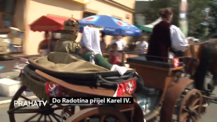 Do Radotína přijel Karel IV.