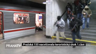 Pražská 155 nacvičovala teroristický útok 1.část