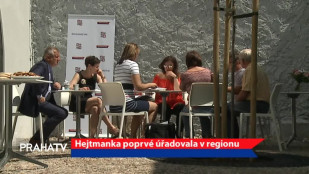 Hejtmanka poprvé úřadovala v regionu