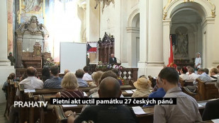 Pietní akt uctil popravu 27 českých pánů