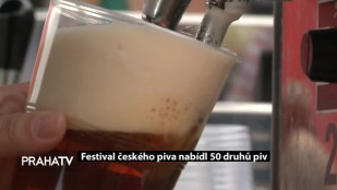 Festival českého piva nabídl 50 druhů piv