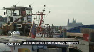 Lidé protestovali proti zneužívání náplavek