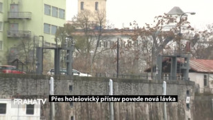 Přes holešovický přístav povede nová lávka