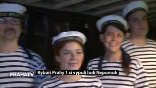 Rybáři Prahy 1 si vypluli lodí Nepomuk 