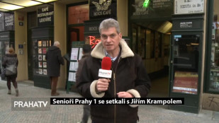 Senioři Prahy 1 se setkali s Jiřím Krampolem