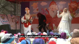 Čert, Mikuláš a anděl navštívili Prahu 1