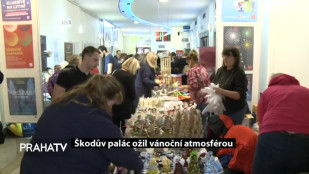 Škodův palác ožil vánoční atmosférou