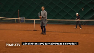 Vánoční tenisový turnaj v Praze 8 se vydařil