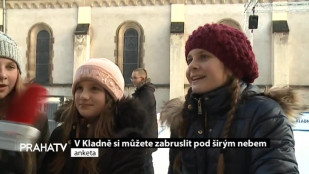 V Kladně si můžete zabruslit pod širým nebem