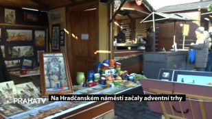 Na Hradčanském náměstí začaly adventní trhy