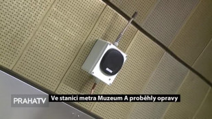 Ve stanici metra Muzeum A proběhly opravy