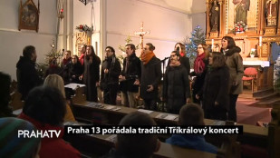 Praha 13 pořádala tradiční Tříkrálový koncert