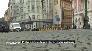 Praha odstranila protiteroristické zátarasy