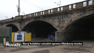 Nový kolektor umožní opravu Hlávkova mostu