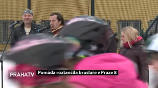 Pomáda roztančila bruslaře v Praze 8