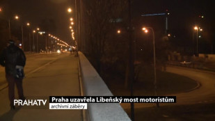 Libeňský most je uzavřen