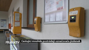 Cestující mnohde postrádají označovače jízdenek
