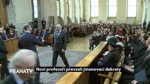 Noví profesoři převzali jmenovací dekrety