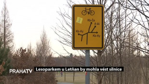 Lesoparkem u Letňan by mohla vést silnice