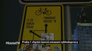 Praha 1 chystá časové omezení cyklodopravy
